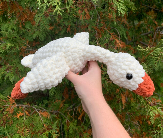 Hand made crocheted Goose