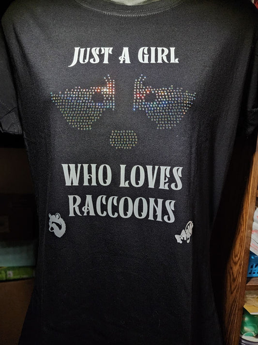 Just a Girl who Loves Raccoons Tshirt